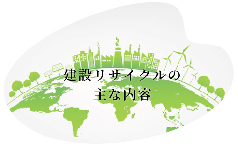建設リサイクルの
主な内容